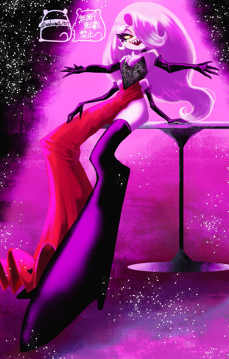 ハズビンホテル、シーズン2の6話のエンジェルが良すぎて描いた絵と