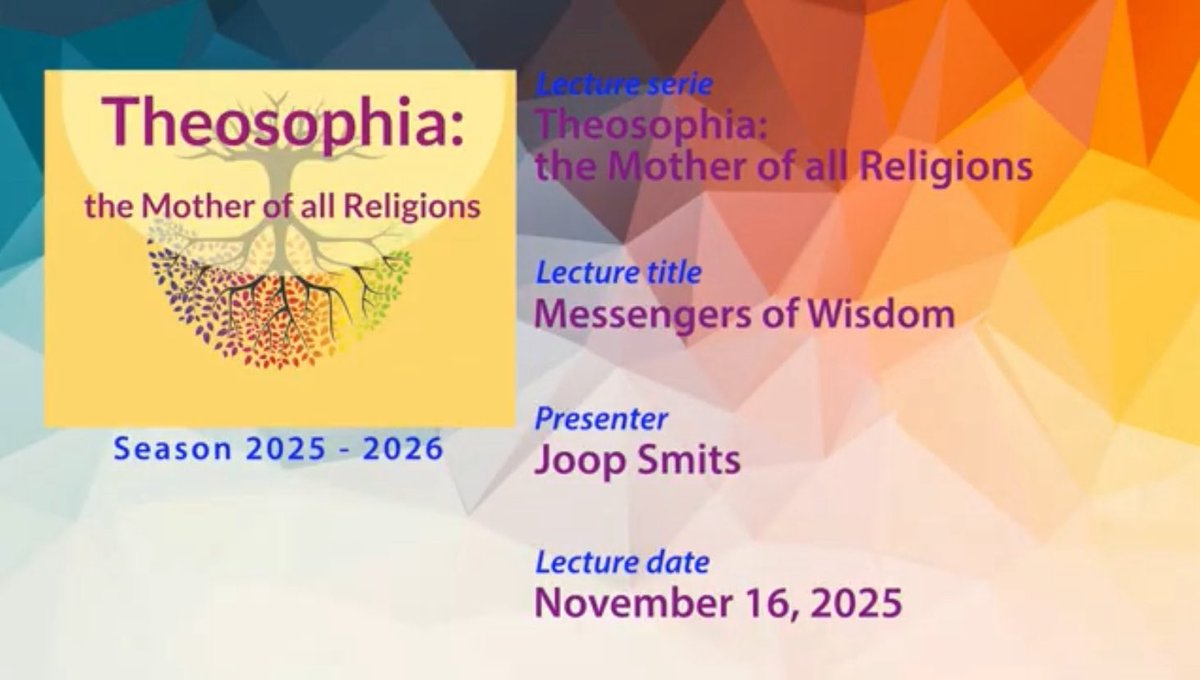 CSlob's tweet image. Lecture: 
The Messengers of Wisdom 

youtu.be/Z2n6WuBrZBI?si…