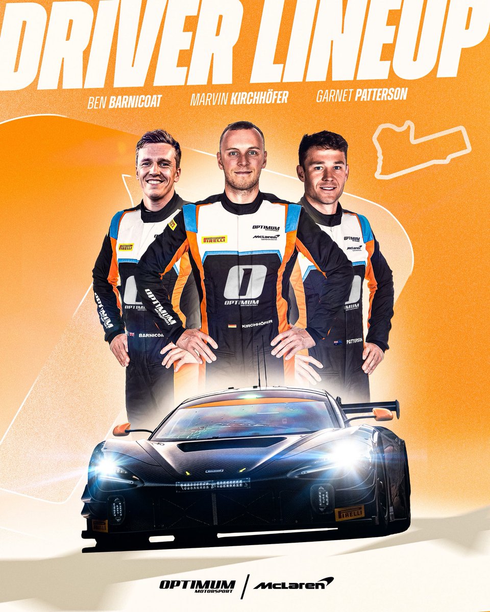 OptimumMSport's tweet photo. McLaren make their GT3 return to Mount Panorama with Optimum Motorsport 🇦🇺
 
10 years on since the marque’s GT3 win on the Mountain, McLaren make their return to the Australian enduro with Bathurst 12-hour debutants, Optimum Motorsport. 

🔗 https://t.co/KfS52vhejw https://t.co/rDz1T1povY