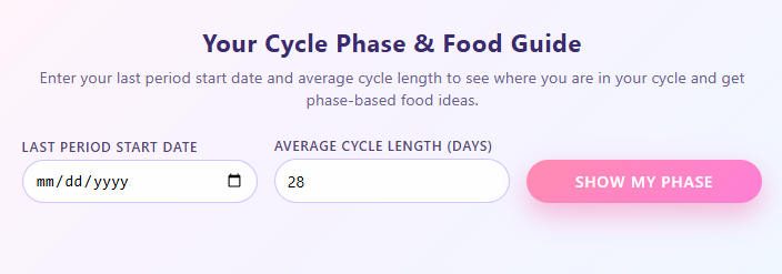 FitNova_Health's tweet photo. Not sure which phase of your cycle you’re in right now?
Use this free Cycle Phase &amp; Food Guide to see where you are in your cycle and get gentle food ideas for each phase.
https://t.co/rJA3EWDcPT
#LutealPhase #CycleTracking #WomensHealth https://t.co/GA6ljlpGjy