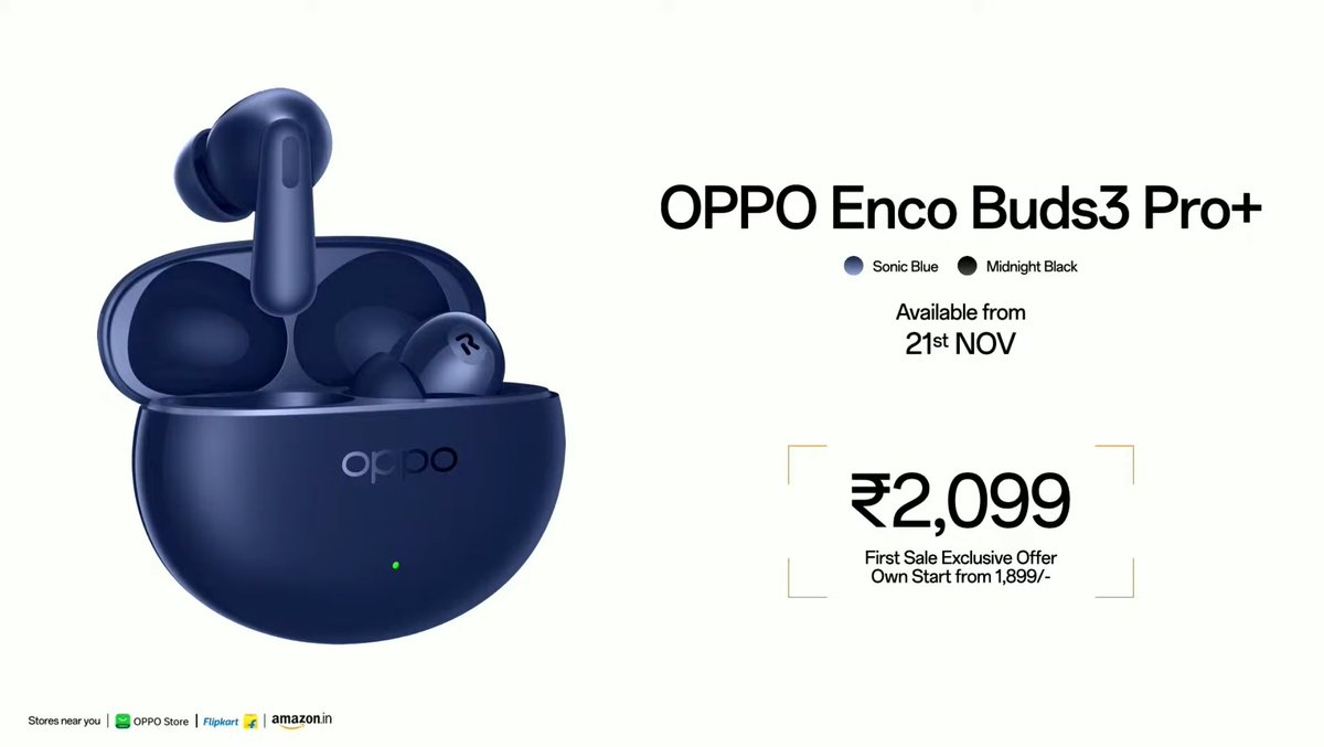 TECHINFOSOCIALS's tweet image. Oppo Find X9 Series launched in India 🇮🇳

Find X9:

— 12GB+512GB: ₹74,999
— 16GB+512GB: ₹84,999

Shades — Titanium Grey &amp;amp; Space Black

Find X9 Pro:

— 16GB+512GB: ₹1,09,999

Shades — Silk White &amp;amp; Titanium Charcoal

Others:
Teleconverter Kit: ₹29,999
Enco Buds 3 Pro+: ₹2,099