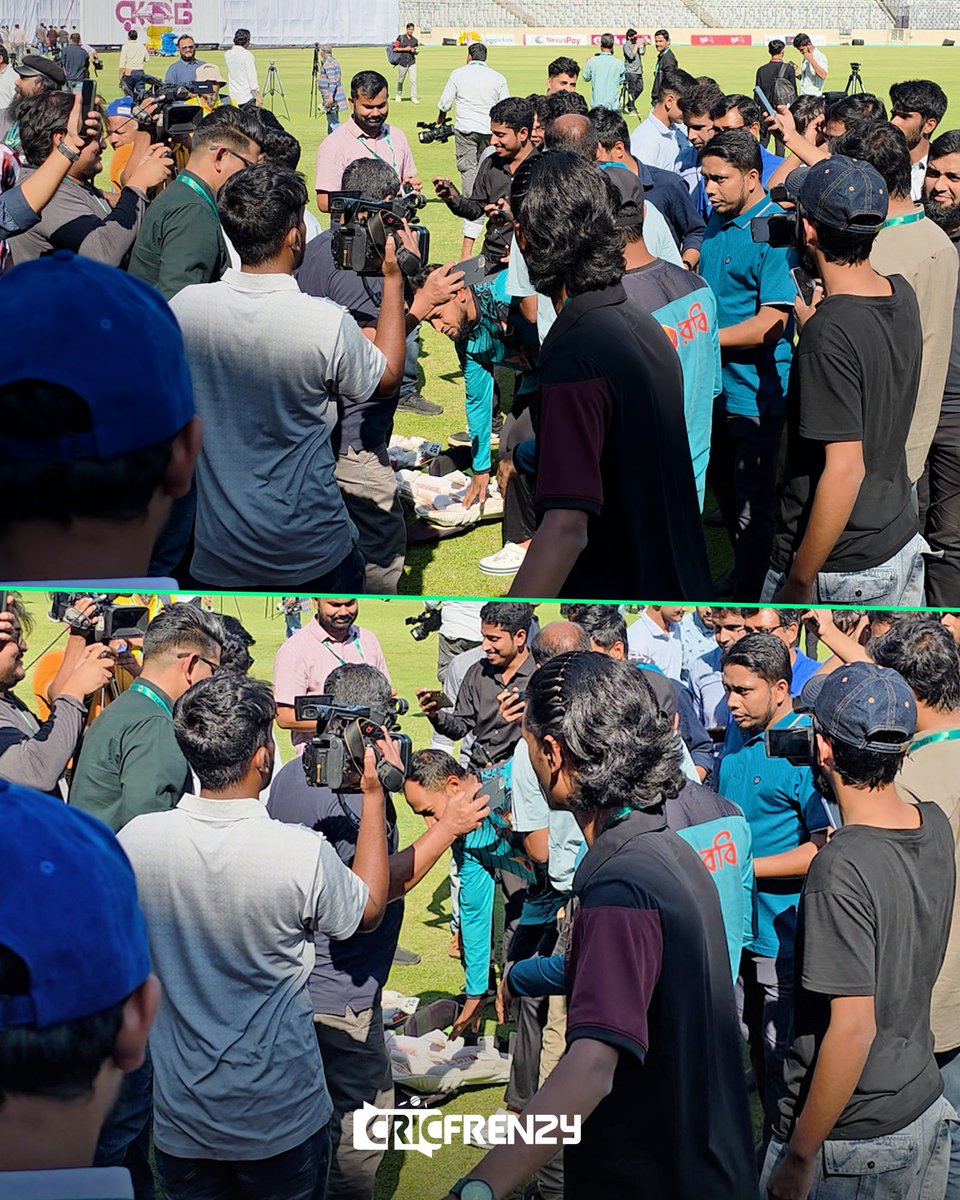 Cricfrenzylive's tweet image. ব্যাট–প্যাডে পা লেগে যেতেই নিজের সরঞ্জামকে সালাম করলেন মুশফিক
#BANvsIRE #MusfiqurRahim