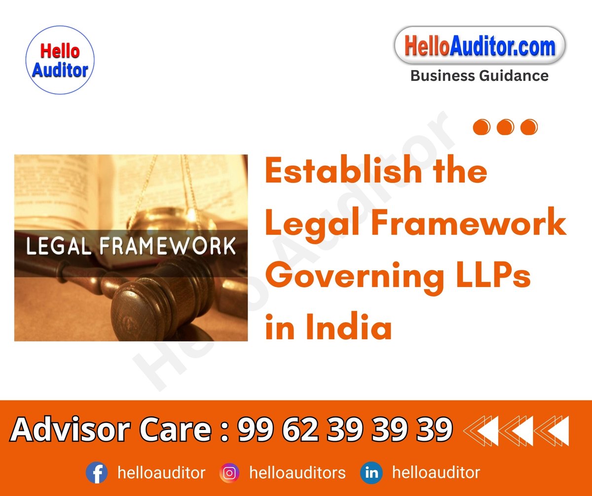 helloauditor's tweet photo. Establish the legal framework governing LLPs in India
If you would like more information, please visit the page.
https://t.co/0NESHZpOpQ
#llpindia #legalframework #limitedliabilitypartnership #businesslaw #indianbusiness #corporatelaw #entrepreneurship #startupsindia https://t.co/Tzf3vCMi3O