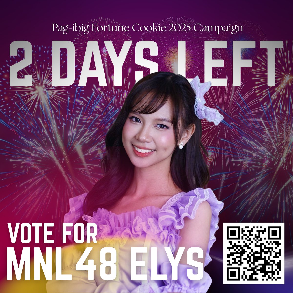 LovelysBloom's tweet photo. ⏳ 2 DAYS LEFT!
We���re getting closer — let’s give Elys all our love and support!
Vote + send TikTok gifts 💎🌷

GForm: https://t.co/zIMUpuuNDQ
#ElysForKami7 #MNL48Elys #MNL48PagibigFortuneCookie #MNL48 https://t.co/yEnvsKGd4M