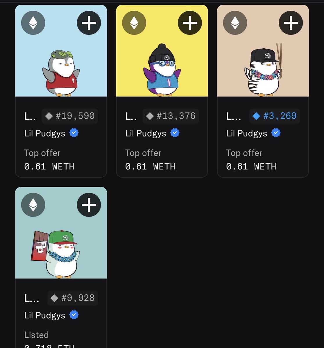 GM Pudgys🐧

Loading up more and more <a href="/LilPudgys/">Lil Pudgys</a> in the bag.
Shoutout to everyone hitting my offers 🤝

And btw, feel free to toss me 10 more up to 0.55 — I’ll scoop every single one 🫡