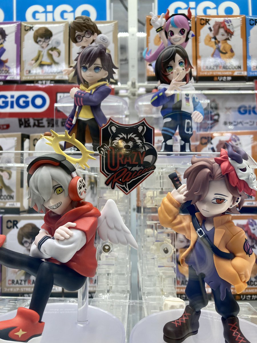 景品情報】 ◇CRAZY RACCOON フィギュア -STREAMER- vol.1 vol.2