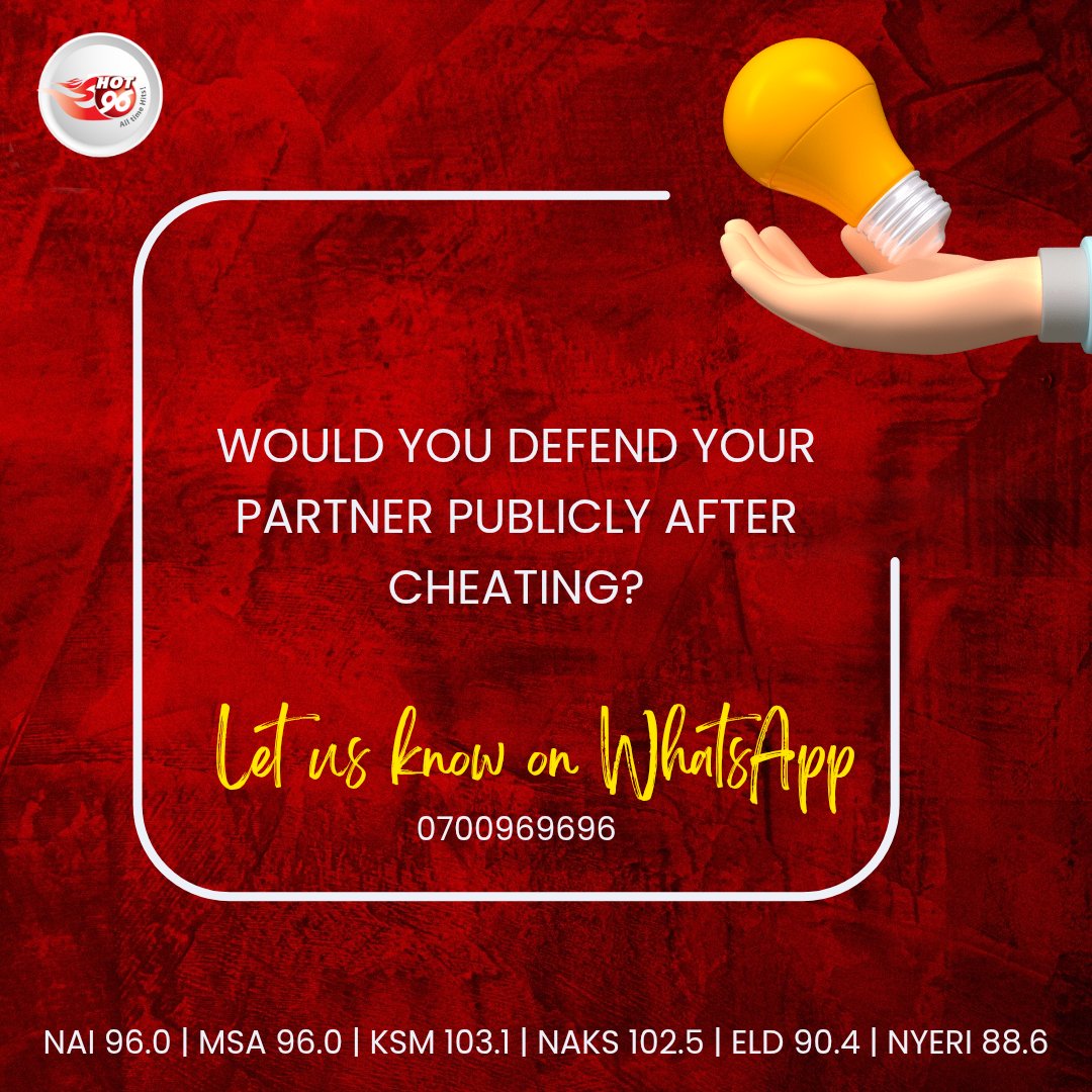 Would you defend your partner publicly after cheating 🤔?

<a href="/azeezah_h/">Media Messiah 👑🇰🇪</a> 
#TheBreakoutOnHot 
#AzeezahOnHot