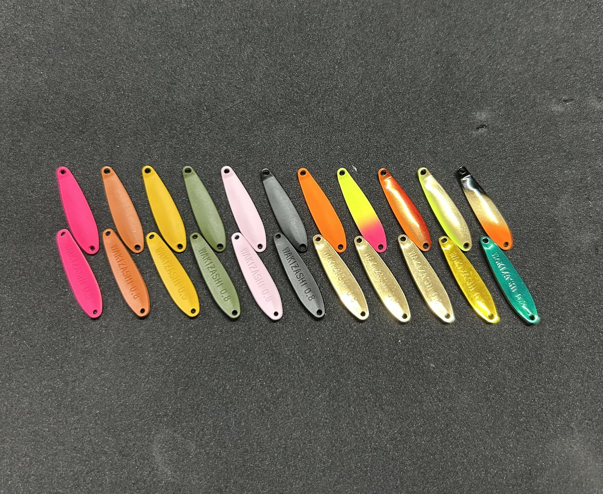 新製品情報】 製品名：WAKIZASHI サイズ：0.5g・0.8g 寸 法：23mm