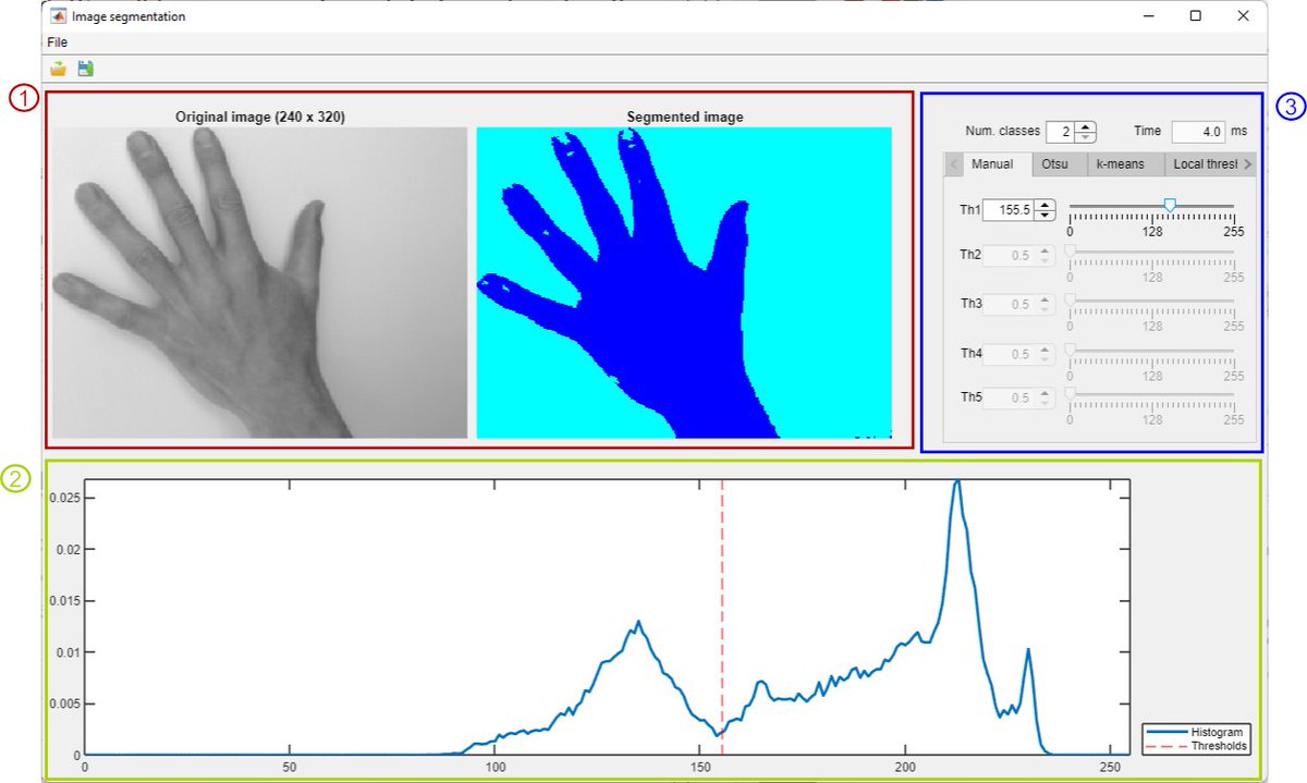 GTI_Dem3DTV's tweet image. Introducing the new #GTIApp! Learn #imagesegmentation with #MATLAB in an interactive environment: Otsu, k-means, Watershed, Active Contours, and more. Visualize results, adjust parameters, and experiment in real time.
gti.ssr.upm.es/gie-alive/tool… @La_UPM @telecoupm