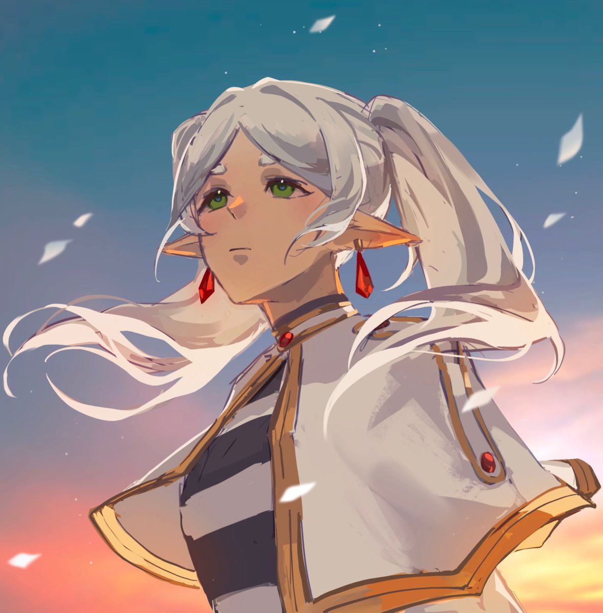 thought i’d try my hand at it  since i like drawing frieren anyways