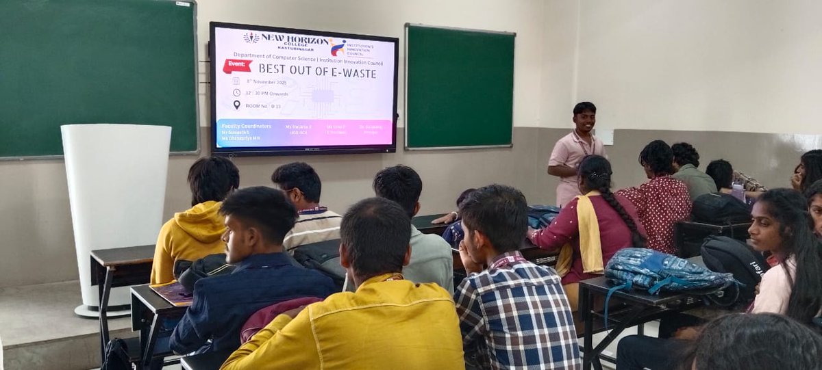 NhckOfficial's tweet photo. Turning trash into tech treasures. 💡♻️ #EWasteInnovation #MHRD #MOE #EWasteManagement #SustainabilityInTech https://t.co/EKDoS7KdJn