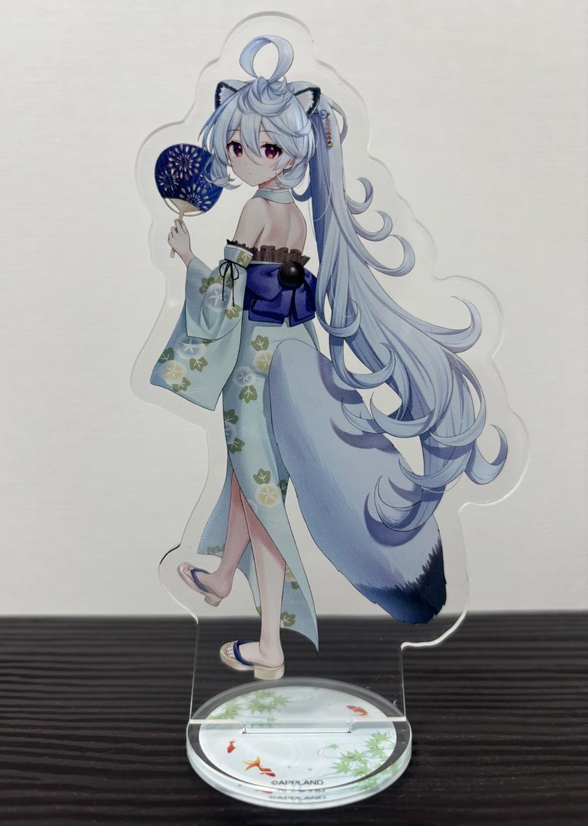 「浴衣たぬちゃん! おせなかと大きな尻尾かわいい #ねぐさーち」|三笠💎のイラスト