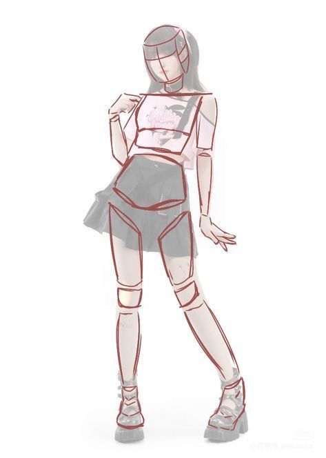 _Bnuuy_bun's tweet image. From my experience this method helps a lot, you trace basic shapes over the reference photos, with it you learn proportions and anatomy, and use ref. photos generally!!! In the begining I was like: I don&apos;t need reference photos 💅 but I did need them!!! The difference was big.