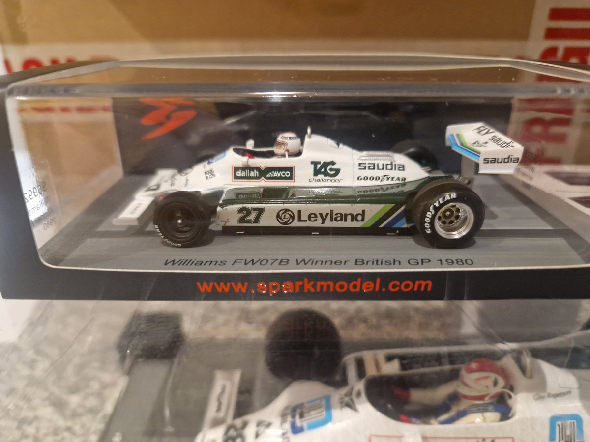 NEW ARRIVALS!!!

1:18 Williams FW07 Clay Regazzoni Winner British GP 1979 a must have for any Williams fan out there

1:43 Williams FW07B Alan Jones Winner British GP 1980 

@WilliamsRacing