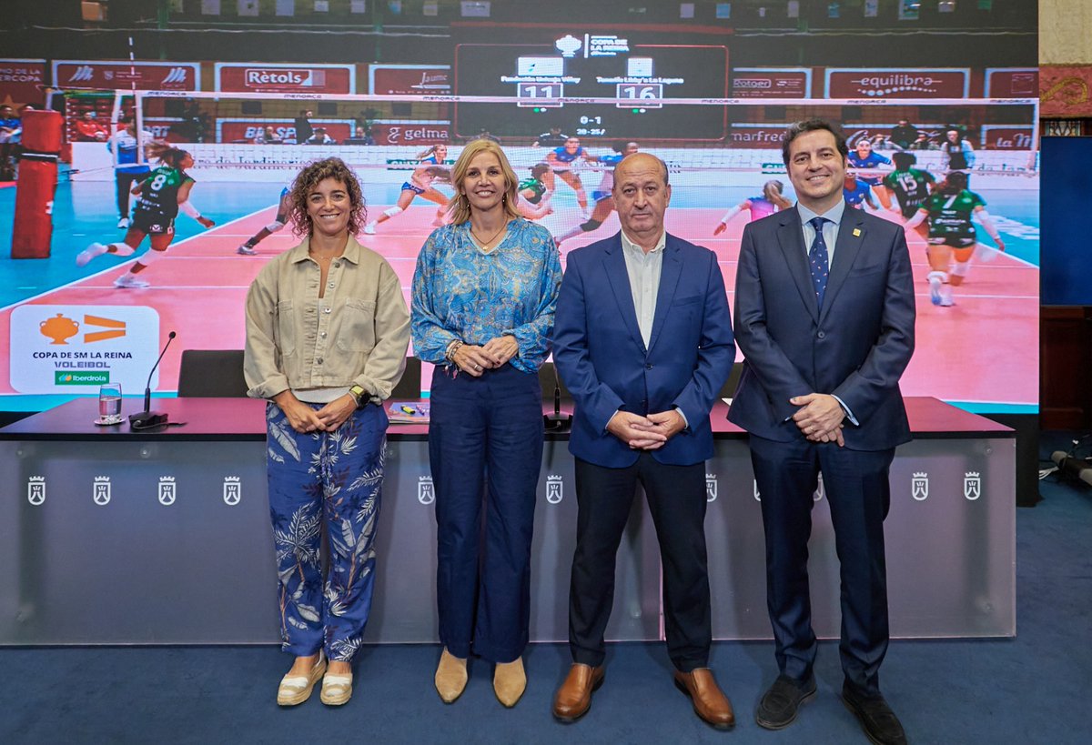 RFEVB's tweet image. 🎊Este 2026, la Copa de la Reina será en TENERIFE

El Cabildo acogió ayer la presentación de esta competición, que tendrá lugar entre el 22 y el 25 de enero y que regresa a la isla ocho años después.

rfevb.com/n/el-cabildo-d…

@iberdrola @CabildoTenerife @PresiCan @santacruz_ayto