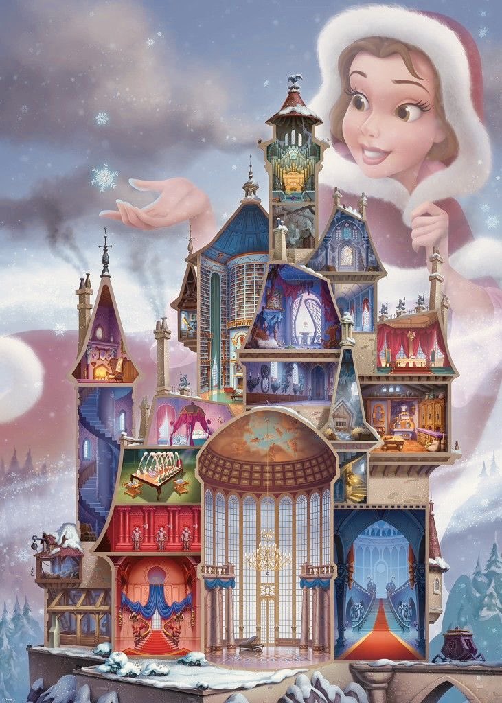 spring_dis2's tweet image. 『シンデレラ城』と『美女と野獣の城』の構造図
魔法とリアリティのバランスがいい🏰
genkosha.co.jp/book/b10095723…