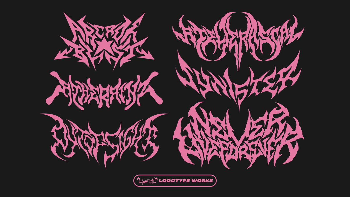 bloooomaru's tweet image. Hello! I&apos;m Bloomaru.

I&apos;m accepting logotype commissions with cyber sigilism, metal and Y2K style.

DM me if you are interested, and you can check the link in my bio for more info.

Thank you so much and have a great day! 🌸🩷

#logotype #commission #cybersigilism #metallogo