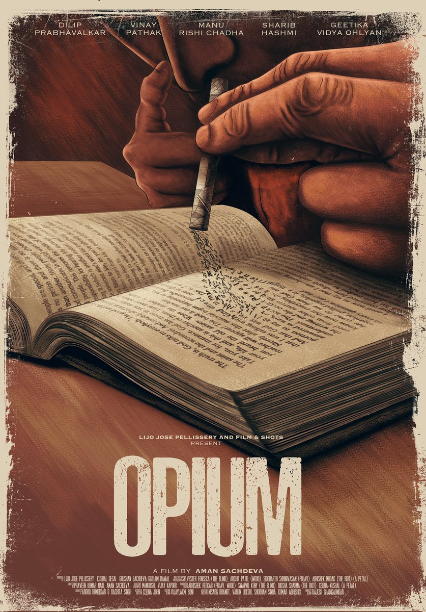 raj9901's tweet photo. One of my Unconventional Work in Film Poster Design - OPIUM , the film
Style : Mix Media Illustration 
#filmposter #posterdesign https://t.co/QG4dK1LPDH