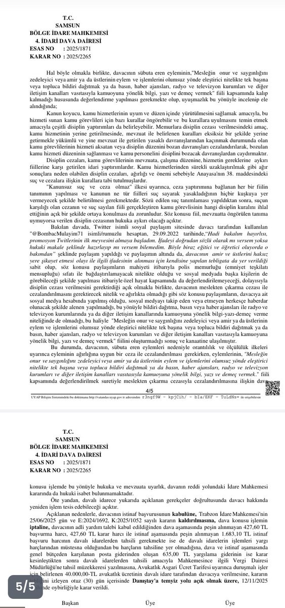 bombacimlym4's tweet photo. Senin imzaladığın meslekten ihraç kararım iptal oldu ALİ!!!

Aylarca Devleti zarara uğratıyorsunuz, yapmayın diye uyarmadım mı sizi...

 Israrla öne sürdüğüm gerekçelerden iptal edildi verdiğiniz ihraç kararı...

Hukuku yok sayarak verdiğiniz her kararın çökeceğini söylemedim mi yüzünüze...

Hesap veremediğiniz yanlışların bedelini siz değil, maalesef millet ödüyor böyle...

Bu düzen böyle gidemez!

 Şimdi devlete zarar veren ben miyim, yoksa sen misin ALİ?

#polis