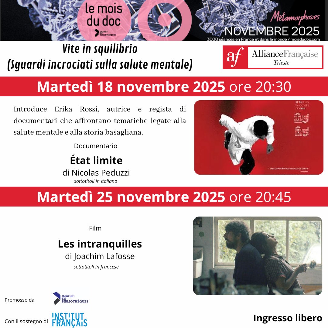 👉🏻Stasera, prima proiezione per Mese del Doc! 
🎬Alle ore 20:30: documentario “État Limite” di Nicolas Peduzzi!