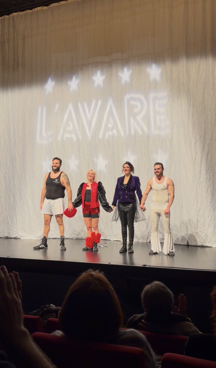 Hier, ovation pour « L’avare », une version moderne pour laquelle j’ai composé la musique de scène, par la compagnie Art’scenic à l’atrium de Tassin. Bravo à tous.