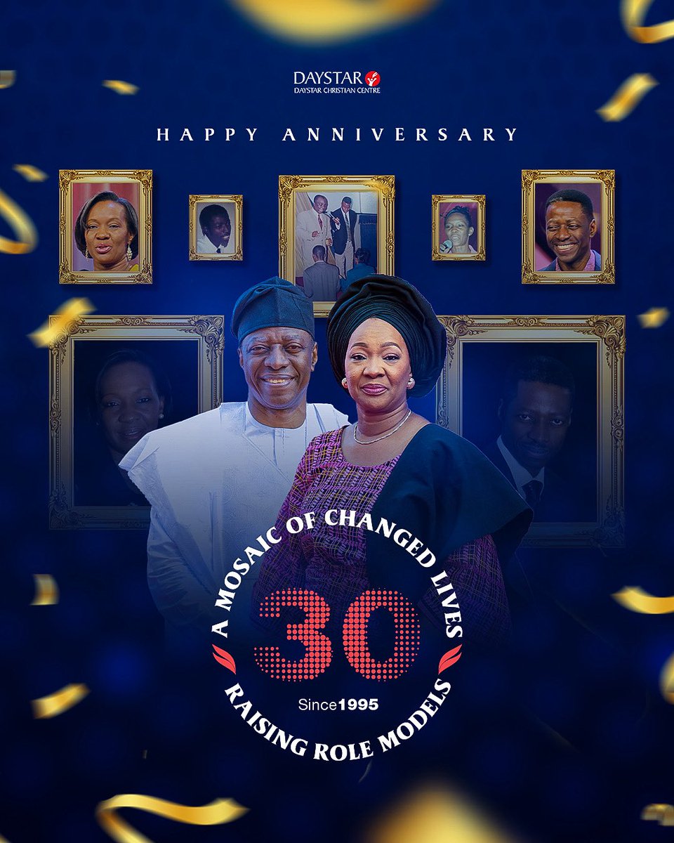 Thirty years… and our hearts are full.” 
Today, we celebrate not just an anniversary, but a journey God began through the obedience and faith of Pastor Sam and Pastor Nike Adeyemi; a journey that has transformed lives, families, and nations.

From a vision spoken in faith to a