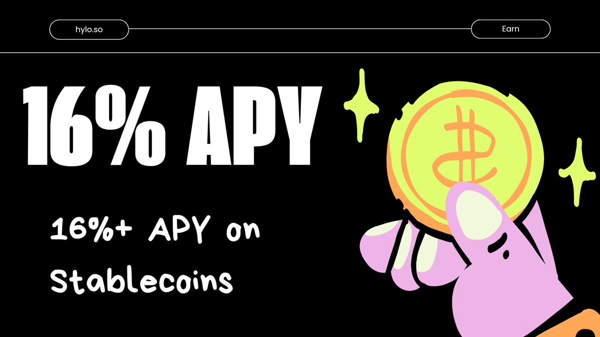 crypto_wave8's tweet image. Gmylo! 🚀
If you&apos;re stacking stablecoin yield, the hyUSD–USDC pair on @kamino is looking 🔥 right now - earning 16%+ APY.

Monthly incentives just doubled to 10K JTO, and LPs still get 5x XP for providing liquidity.
Pretty solid setup for anyone farming steady returns.

Provide…