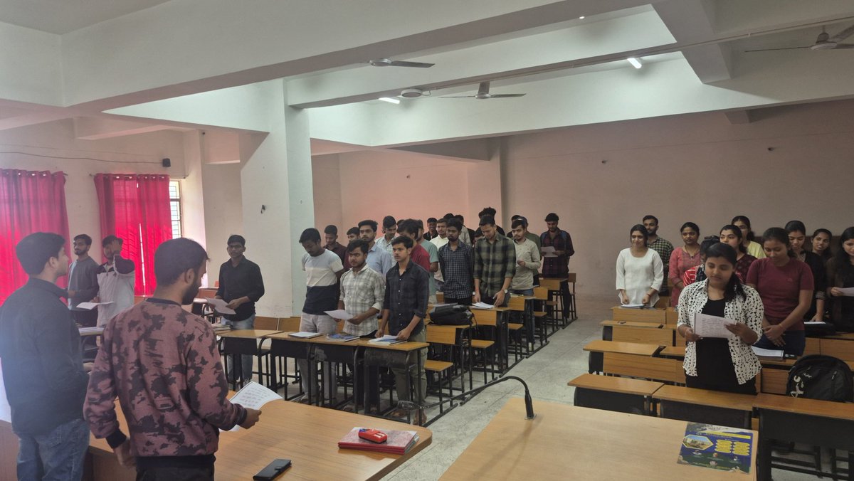 SpnrecA's tweet photo. Nasha Mukt Bharat Abhiyan organized at SPNREC Araria, where students took a pledge for a drug-free future.
Let’s unite for a healthier, addiction-free India! 🇮🇳 #NashaMuktBharat #SPNREC #AwarenessDrive https://t.co/zPPpqAYoy5