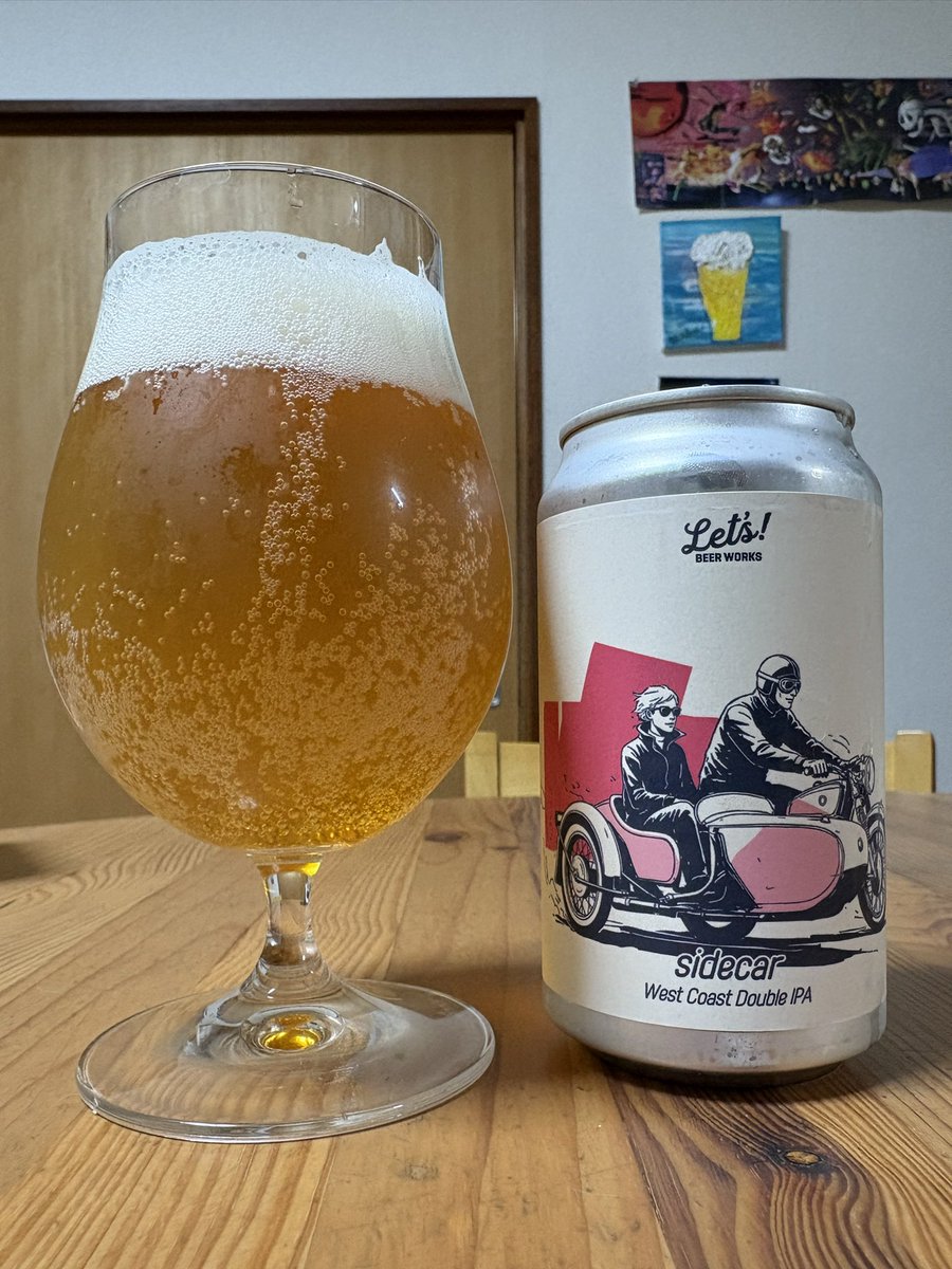 beerberry_kanae's tweet photo. #letsbeerworks sidecar west coast Double IPA
7種のホップを使用したダブルIPA🍺オレンジトロピカルのめちゃくちゃいい香り…✨濃厚!厚み!
オレンジジュースみたいだけど、苦くて沁みる…ああああ。癒される
#クラフトビール #craftbeer #オトモニ
#ツイッター晩酌部 https://t.co/mURiOX2kLp