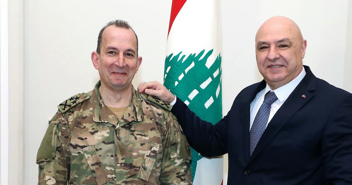 Osint613's tweet photo. NEW 🔴

The United States canceled Lebanese army chief Gen. Rodolphe Haykal planned visit to Washington, citing frustration with the army’s failure to act against Hezbollah despite a government order to do so. The Lebanese army responded by blaming Israel for instability in the south, while avoiding any mention of Hezbollah or its disarmament.