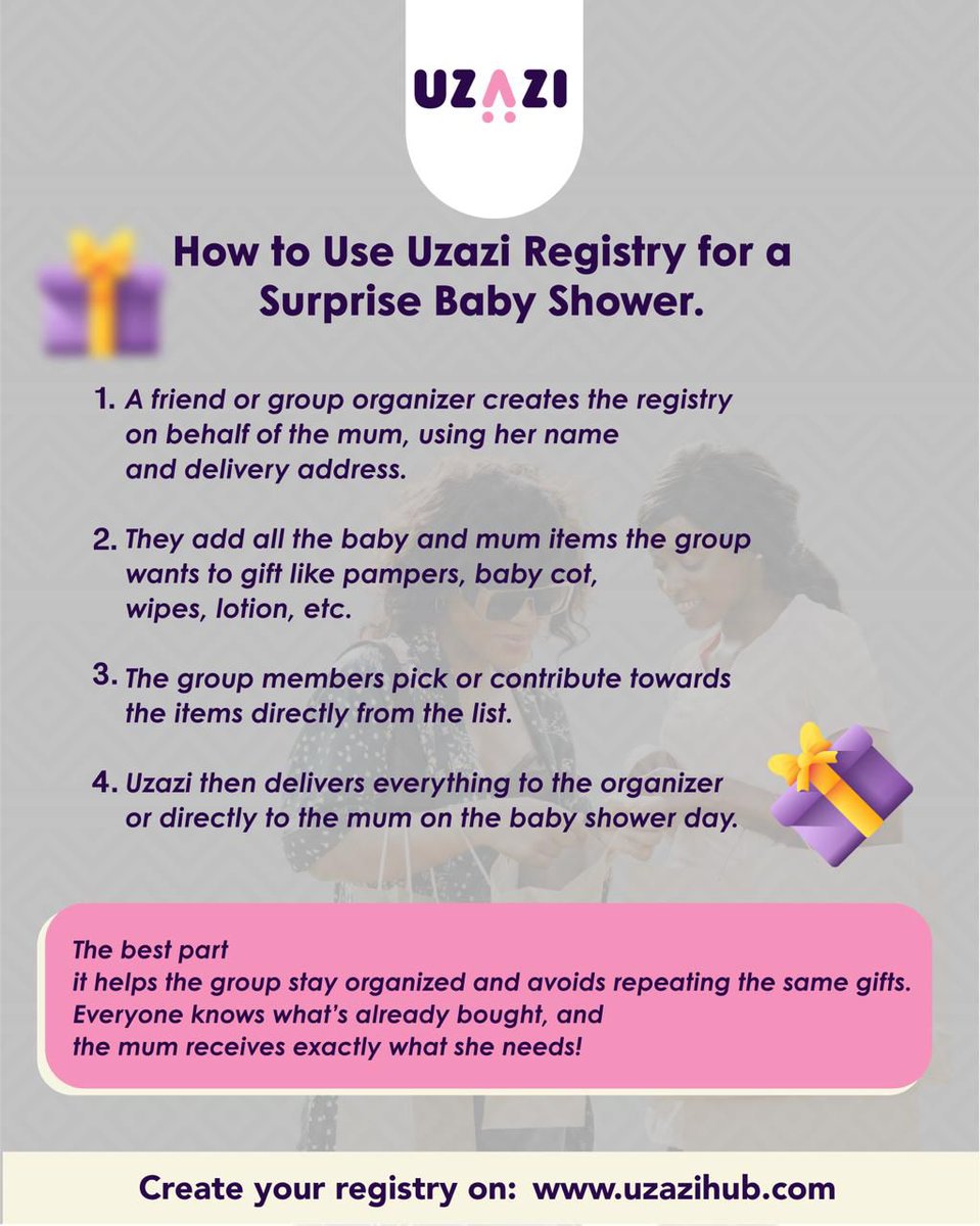 innovationhubug's tweet photo. Founder spotlight!!
Organizing baby showers just got easier and exciting ☺️
Register today @uzazihub and make your bestie's journey to motherhood a memorable one.
#InnovationHubUg #DigitalTransformation #StartupLife #Uzazi https://t.co/LpUUffyyDx