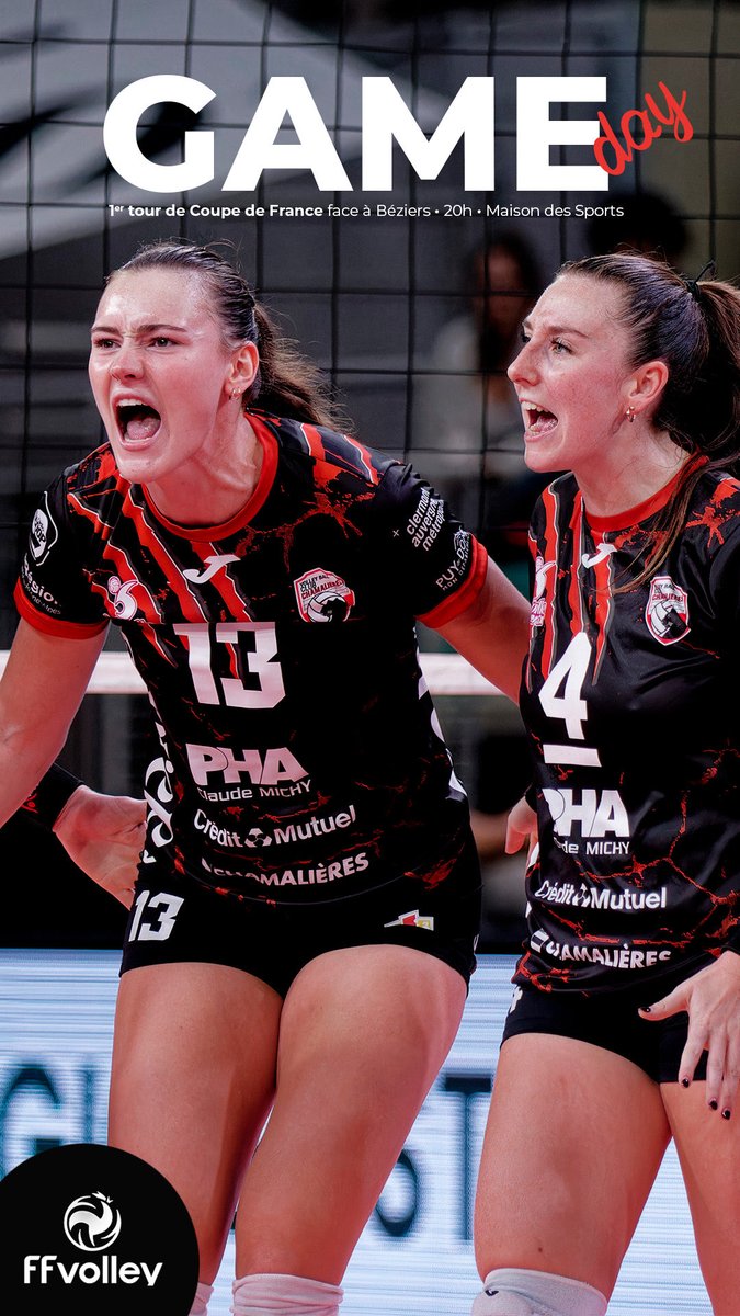 Jour de match 🏐
1er tour de Coupe de France face à Béziers • 20h à la Maison des Sports
🎟️ Entrée gratuite - urlr.me/DUXubg
🗞️ Gazette des Panthères : urlr.me/WKFsnJ