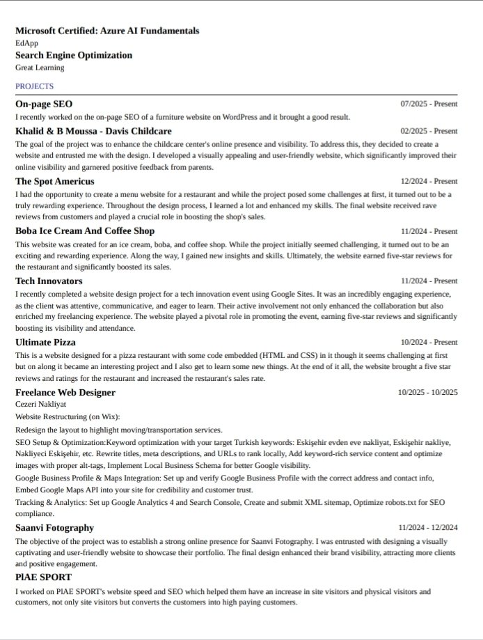 sunkanmi_a34867's tweet image. Actively seeking Website Design / SEO roles or freelance gigs.
My CV is attached.

#WebDevelopment #webdesignservice #websitedesign #webdesigntutorial #SEO #10kLaptopsProject