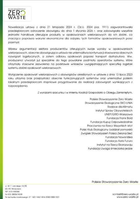 Polish Zero Waste Association tweet media