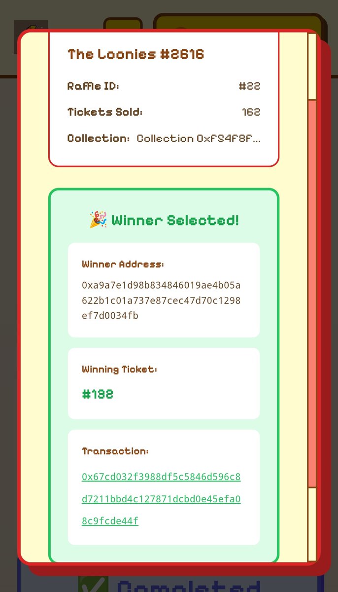 Gm army.
We are thrilled to announce the results of our first ever raffle.

Yesterday we planned to draw the winner live on VC but you guys were all sleeping lol. We waited almost 30 minutes and nobody showed up classic <a href="/BoviniaX/">Bovinia</a> energy.

But no worries, we ran the draw and now