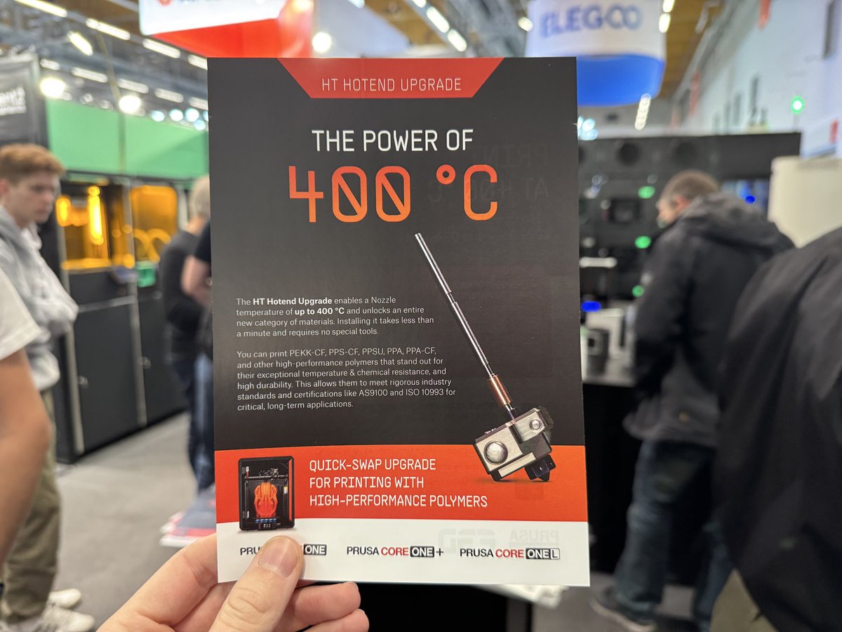 jan_tec's tweet image. Prusa 400°C Hotend Upgrade
#FormNext
