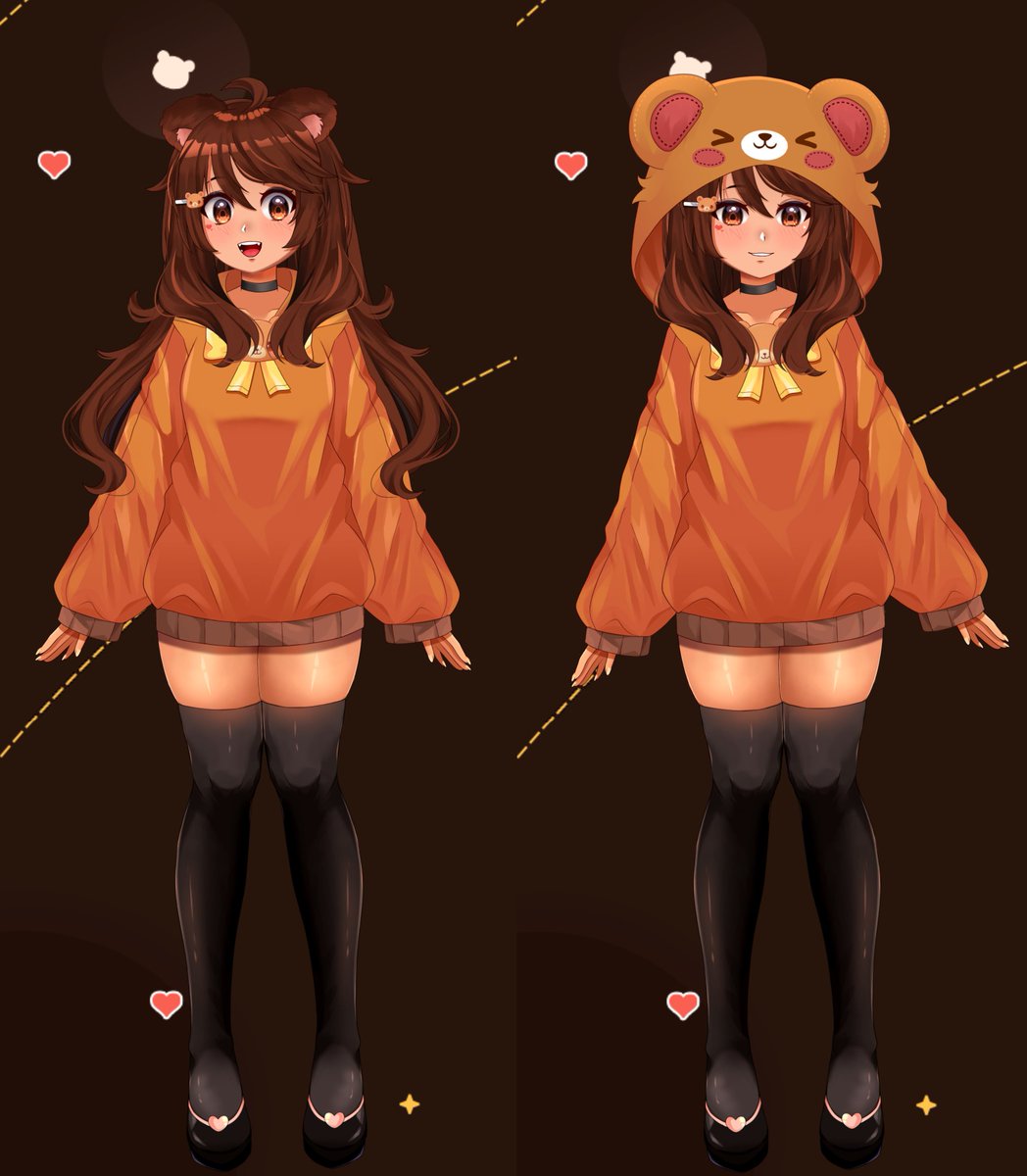 Vtubers post your model trend 🐻

Gotta represent the bears! 
Soft and cuddly!