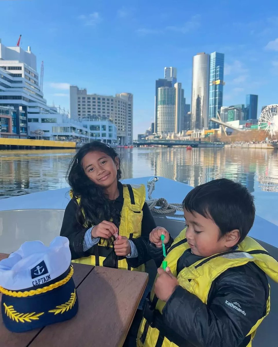 GoBoatMelbourne's tweet photo. A proper nautical adventure for the little skipper!✨

Let your little one enjoy the ride knowing their safety is always our priority.♥️

Book your family float via link in our bio. https://t.co/PFTahXlT3n
