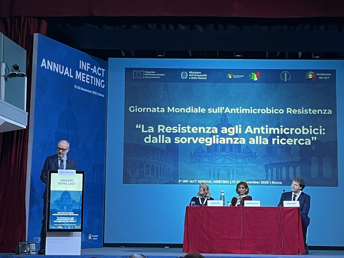 AntoSgarb's tweet photo. 3rd INF-ACT Annual Meeting 
Giornata Mondiale dell’Antimicrobico Resistenza @Cnr_Nano @CNRsocial_ @fondaz_inf_act https://t.co/qcTW6TwSKW