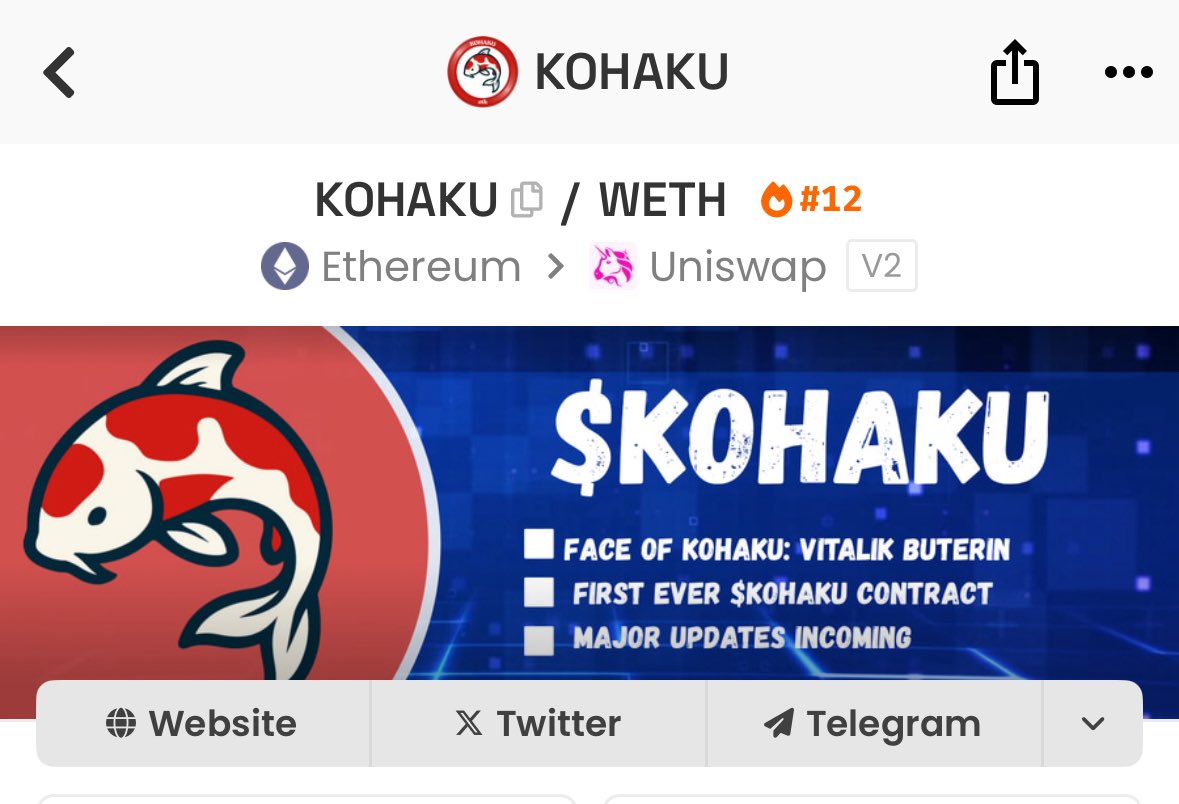 designernftart's tweet image. • The Market is Bleeding, $KOHAKU is Rising. The weak have been filtered out, and it has proven its strength! 🛡️
• This is not a memecoin, but an UNDISCOVERED GEM born from Vitalik&apos;s vision for privacy! Holders are not selling because they believe in the story.
• When the bull…