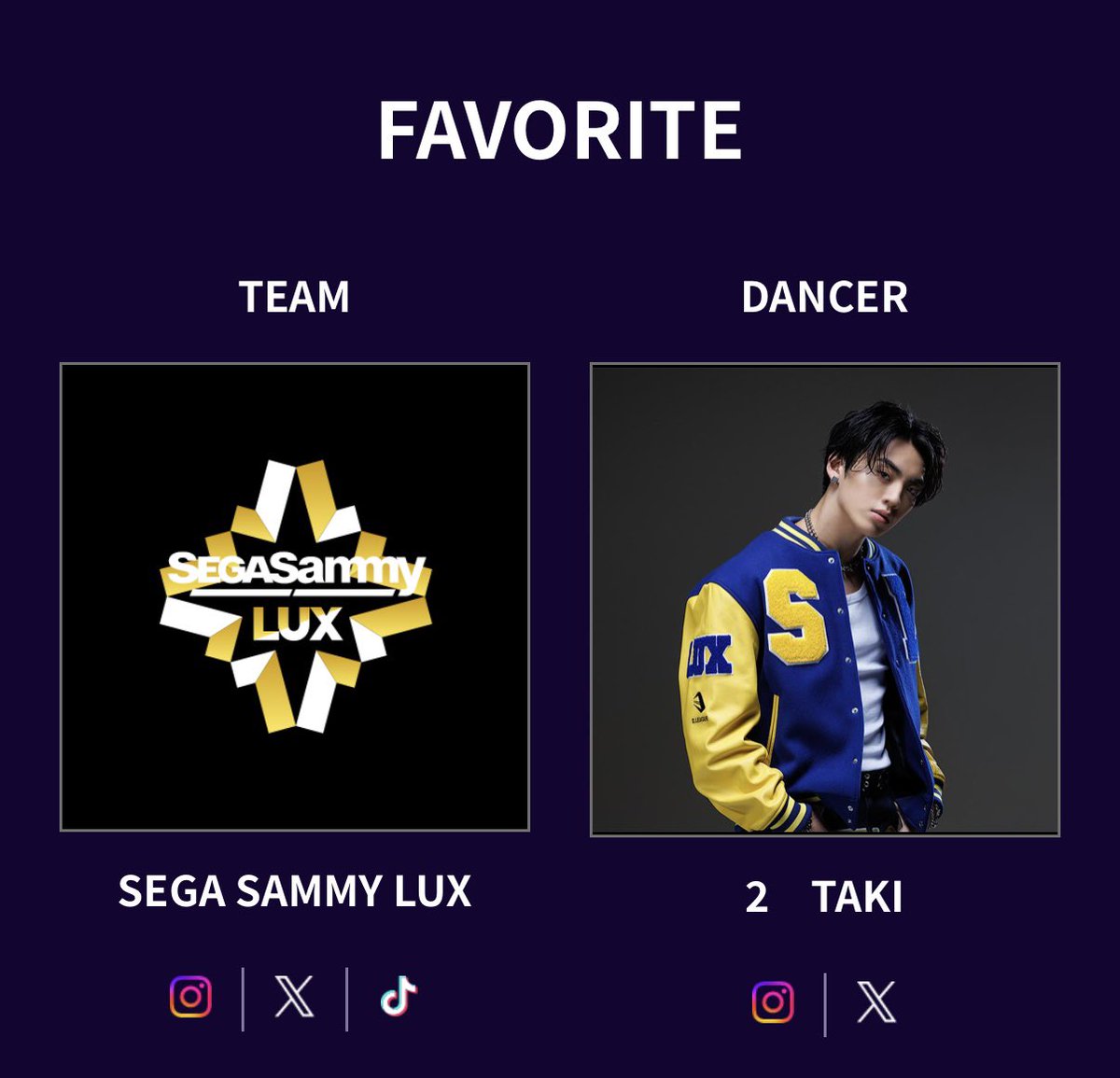 もちろんFAVは全部たきくんへ💛 目指せ3年連続MFDノミネート✨ #古嶋滝