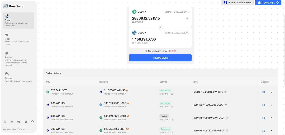 LazyDevLab's tweet image. Locked in the Maniac role 🔥
Proud to be grinding with @FaroSwap and @pharos_network every day.If you haven’t hit your goal yet, don’t stress — season runs till Feb.
Your time is coming. Keep pushing, Sailors 🌊#PharosStoryteller #PhaChompGang #Pharos