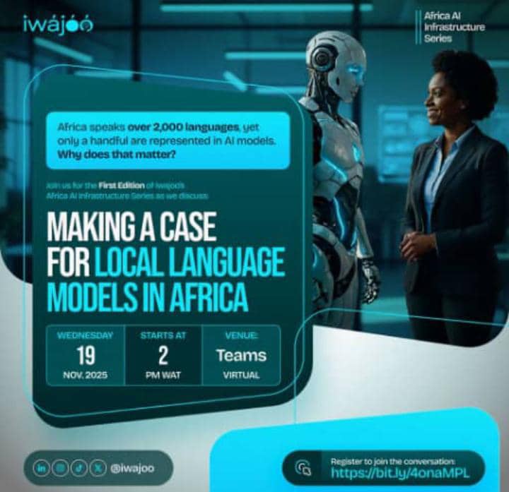 Nigeria_ailab's tweet photo. Africa has + 2,000 languages— it’s time our models spoke them. 

We’re proud to celebrate  Mr Peter Joseph, one of our  Research Assistant, as he takes the stage in the Africa AI Infrastructure Series hosted by @iwajoo_ 

Register today and be part of this necessary conversation. https://t.co/GZJPOrPQYo