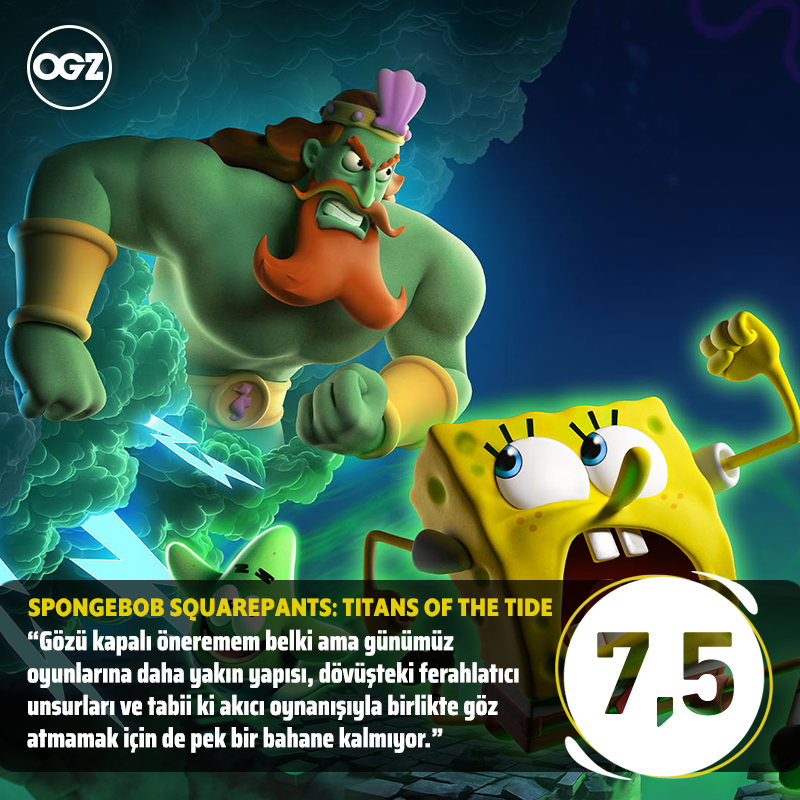 oyungezer's tweet photo. "Titans of the Tide oynadığım en iyi ikinci SüngerBob platform oyunu” - @numberlog10 

Bugün çıkacak olan SpongeBob SquarePants: Titans of the Tide'ı inceledik 👇

https://t.co/Odk7R6rMzq https://t.co/XMK1kv2H0W