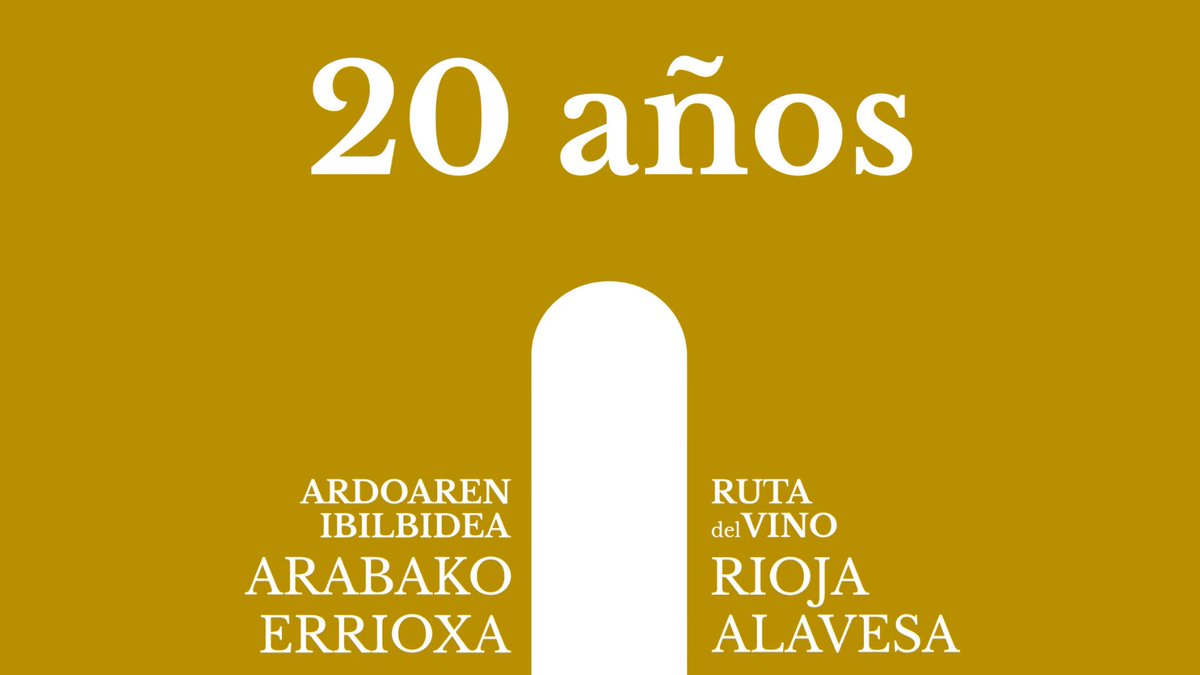 Celebramos la trayectoria de 20 años de Ruta del Vino de Rioja Alavesa. 
Y queremos celebrarlo contigo 💛

Atención estos días… muy pronto abriremos una nueva puerta llena de sorpresas ✨ 

#20AñosRVRA #RiojaAlavesa #VisitRiojaAlavesa