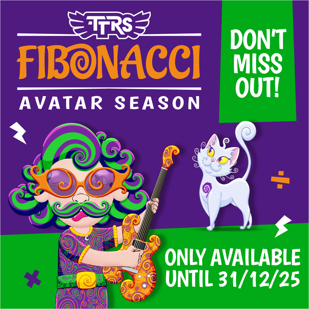 ⏰ The clock is ticking! The Fibonacci Avatar Season ends 31st Dec! 🌀

Don’t miss your chance to collect the limited-edition Avatar items!

💰 Don’t have enough coins? Play in Garage and Jamming to earn up to 10 coins per correct answer!