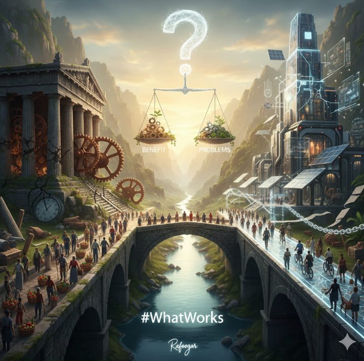 rafoogar_44's tweet image. Old systems are outdated isn&apos;t a valid argument. The focus should be on whether a system is beneficial for society &amp;amp; can tackle its problems or not. The question shouldn&apos;t be about what&apos;s old or new, but what works &amp;amp; what doesn&apos;t. 
#WhatWorks