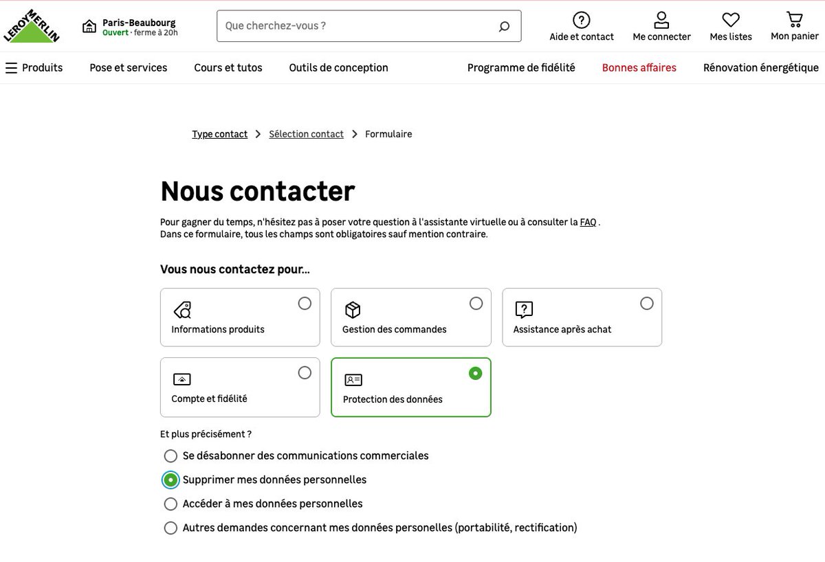 LesCorsairesFr's tweet image. #LeroyMerlin méprise vos opinions politiques ? 

Pour supprimer votre compte et vos données personnelles de @leroymerlinfr. 
=&amp;gt; leroymerlin.fr/contact/?journ…