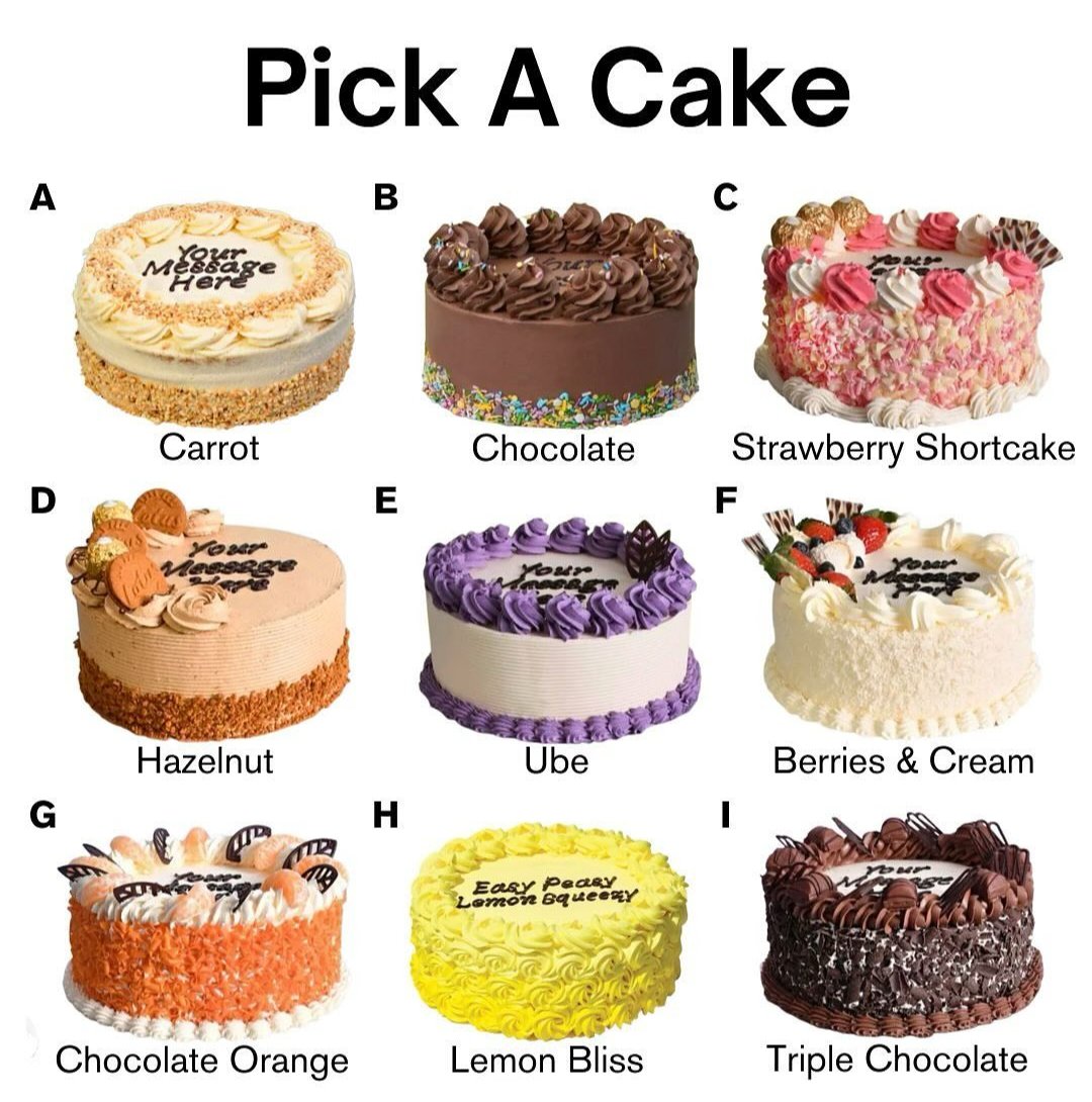 conquertheno's tweet image. Which cake are you choosing?