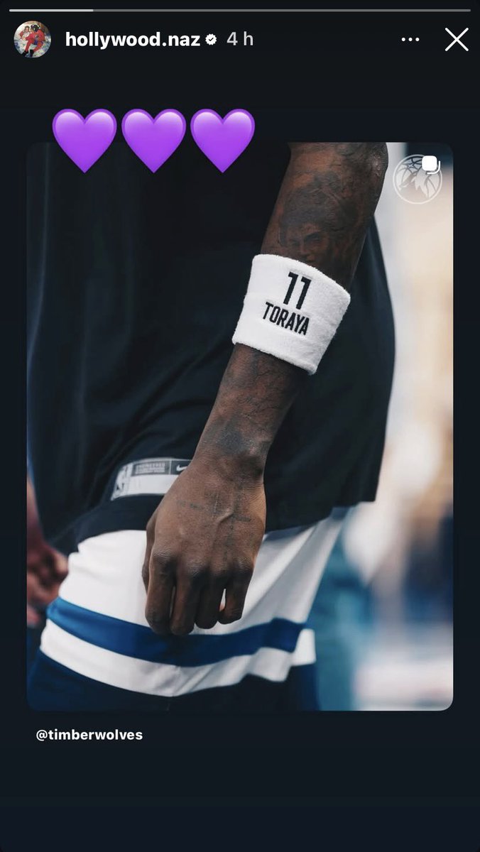TimberWolves_fr's tweet image. La story de Naz Reid après le gros match qu’il a eu hier soir 💜💜